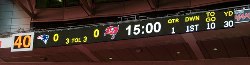 LED Scoring System at NFL Stadium