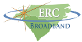 ERC Broadband has been granted about $15 million for constructing and maintaining more than 100 miles of optical fiber cable in five counties of North Carolina.