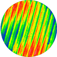 Animated comparison of a PSI measurement with fringe print-through due to vibration, and the same surface measured with QPSI™ technology – free of noisy print-through.