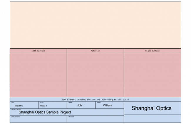 Optical Window Drawing Example Optical Drawings: Understanding Technical Specifications