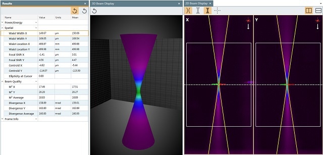 Many accurate laser measurements are possible when using a non-contact method