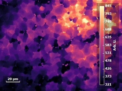 Map of the PL maximum intensity