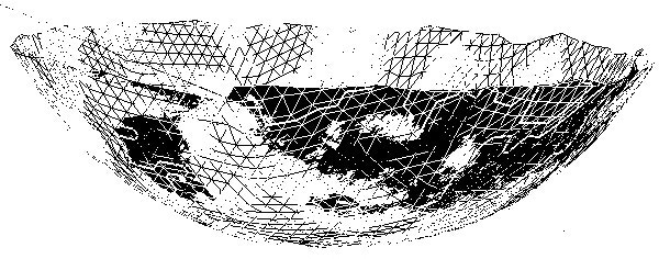 Scanned geometry of pan dish.