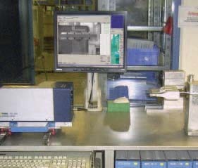 Measurement layout to characterize the sonotrodes.