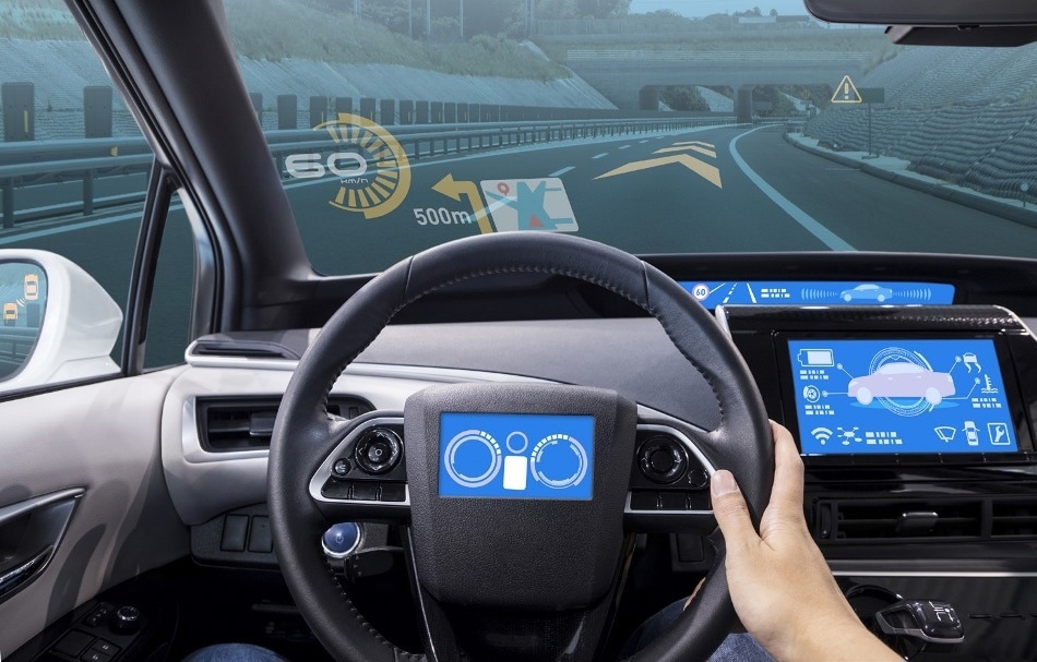 As with AR displays, HUD projections must be visible at precise locations projected onto an infinite plane. Ensuring correct position, color, brightness, and clarity of HUD images augments the operator experience and limits error that may cause distraction.