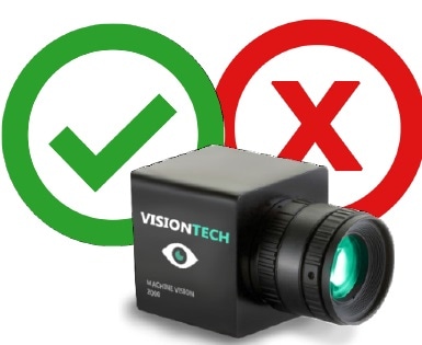 Machine vision cameras are imaging solutions that locate and measure features using relative data only.