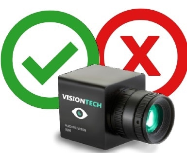 Machine vision cameras are imaging solutions that locate and measure features using relative data only.