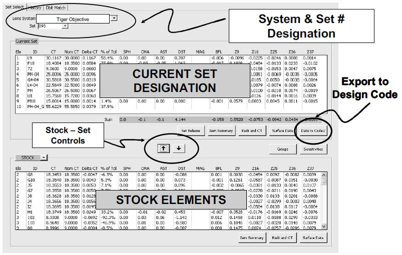 Project Element Selection Interface in LMD.
