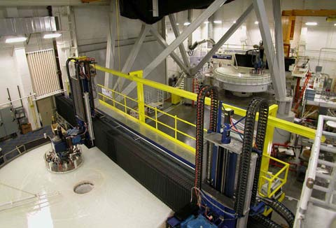 Dynamic interferometry data guides polishing of 8.4 meter and 6.4-meter mirrors