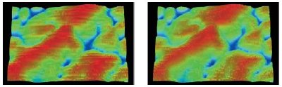 The Dektak 150 Vision software has a special feature that can filter out scan artifacts caused by thermal drift or vibration during a 3D map operation.