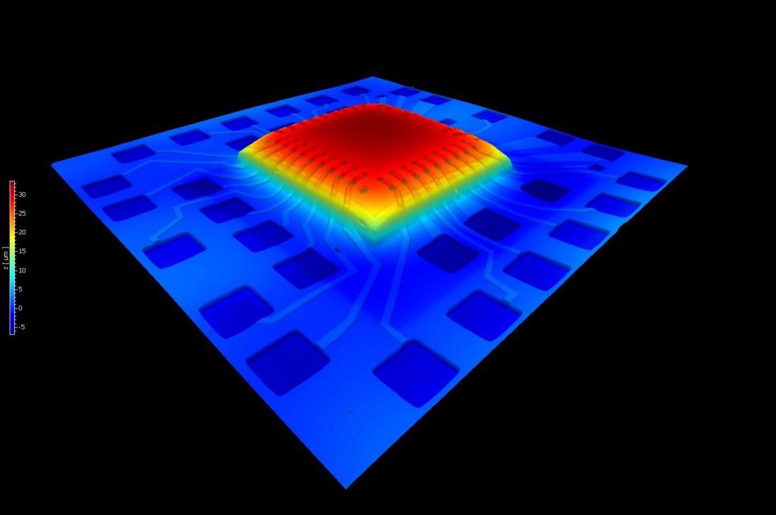 Flexible Electronics Characterization via Optician and Non-Destructive 3D Measurements