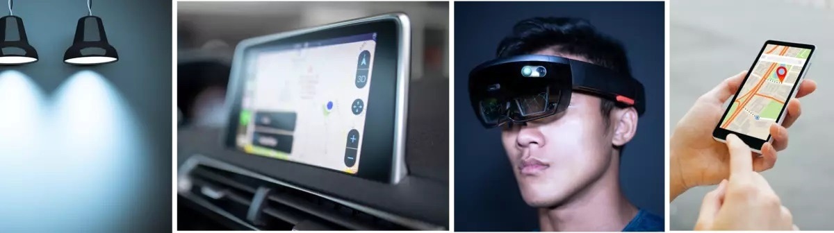 Examples of products and devices that require luminance and chromaticity measurement in development and manufacturing.