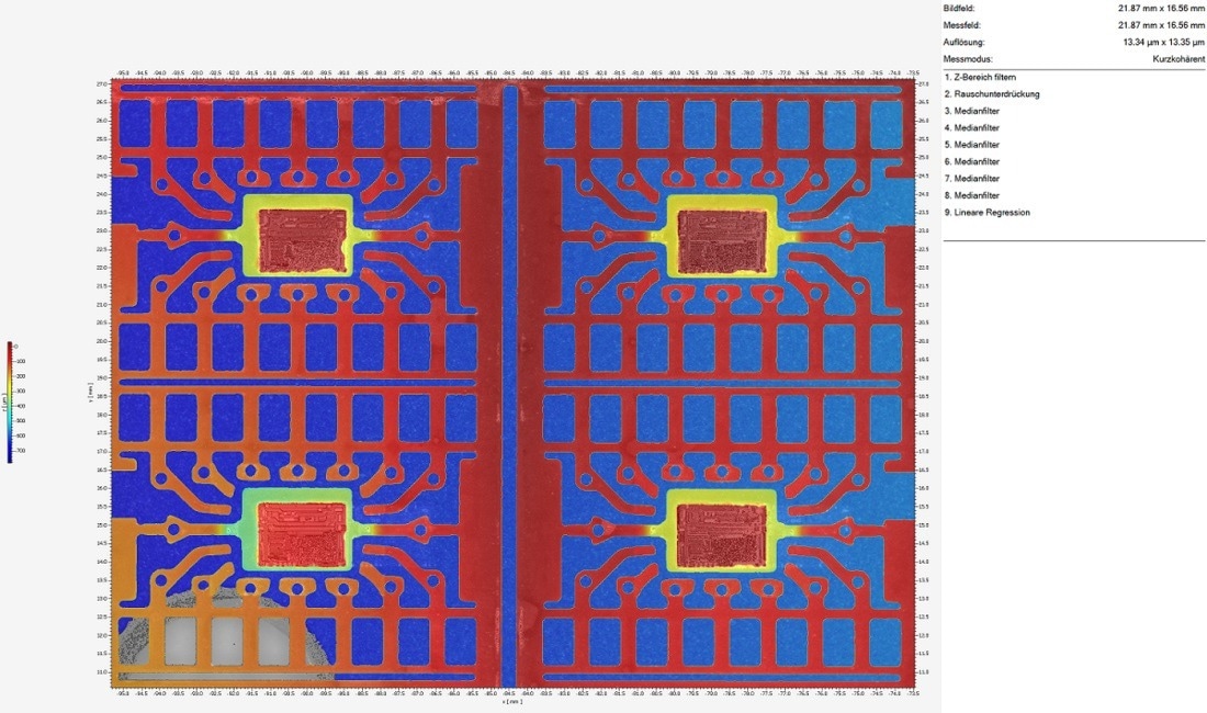 Epoxy die bonding chip placement positioning quality control.