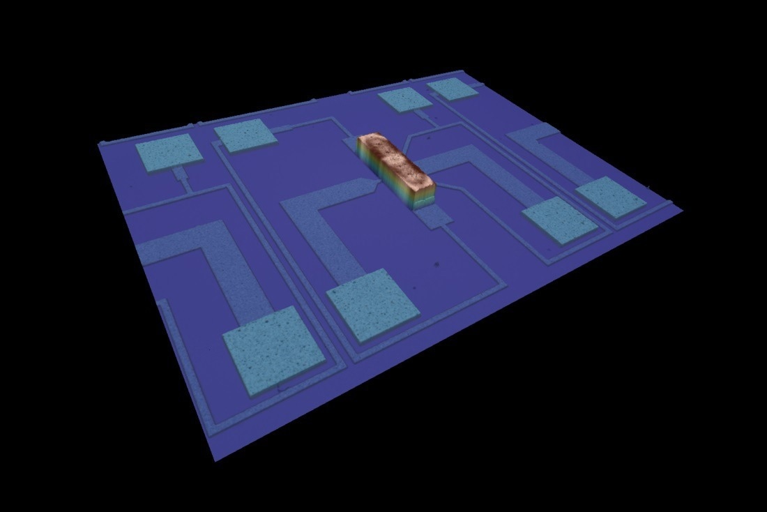 Areal surface characterization can determine bond line thickness, slope angle for monitoring the die attach process.