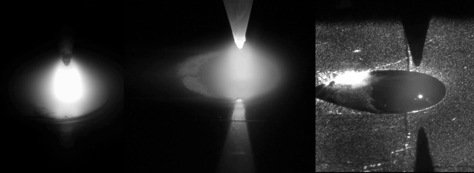 TIG welding process imaged at 1.000 fps