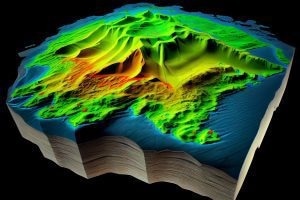 LiDAR mapping is derived from time of flight calculations on laser light.