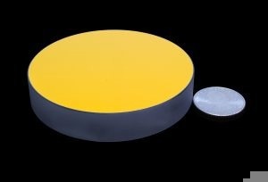 Gold Coated Mirror with glass base