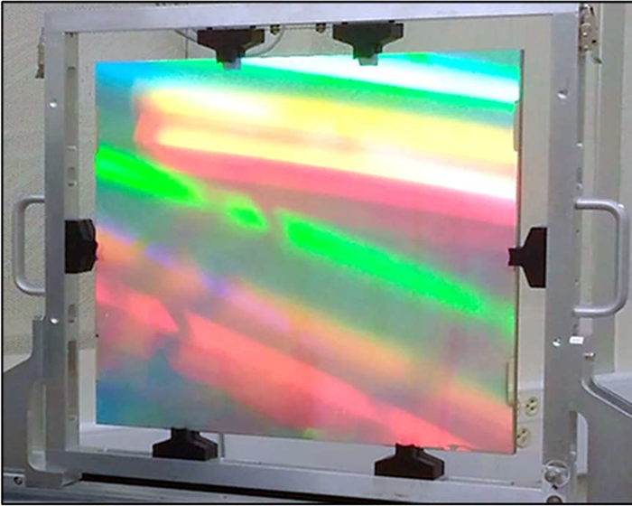 Large 2D grating for encoder-based stage motion control