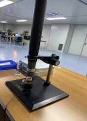 A frame for adjusting this micro objective lens