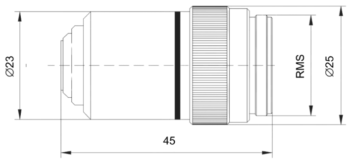 Assembled Microscope Objective lens using stress-free objective lens