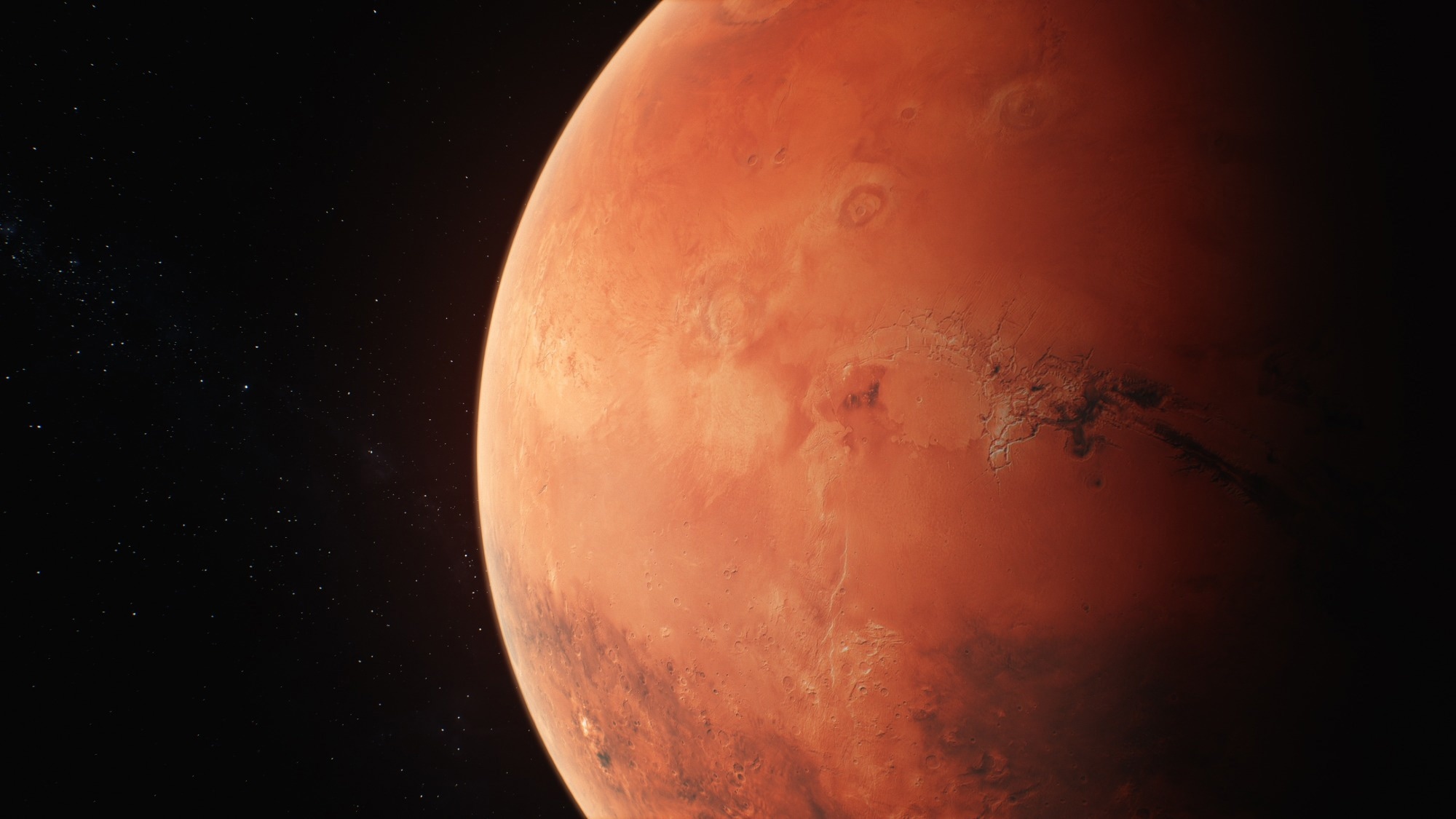 A render of Mars