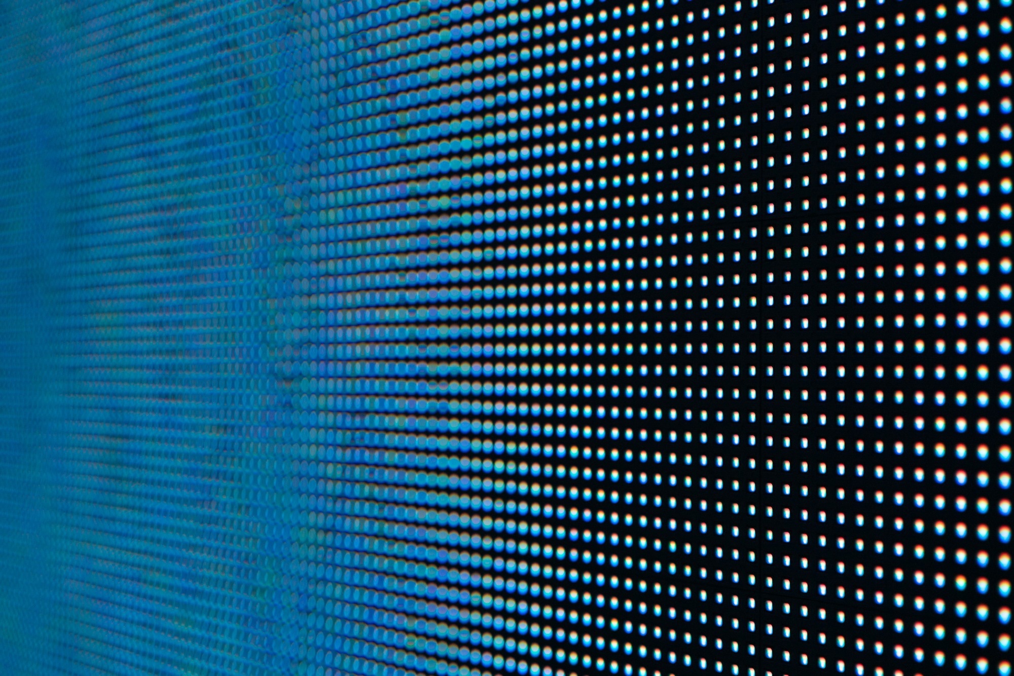 a close view of LED lights