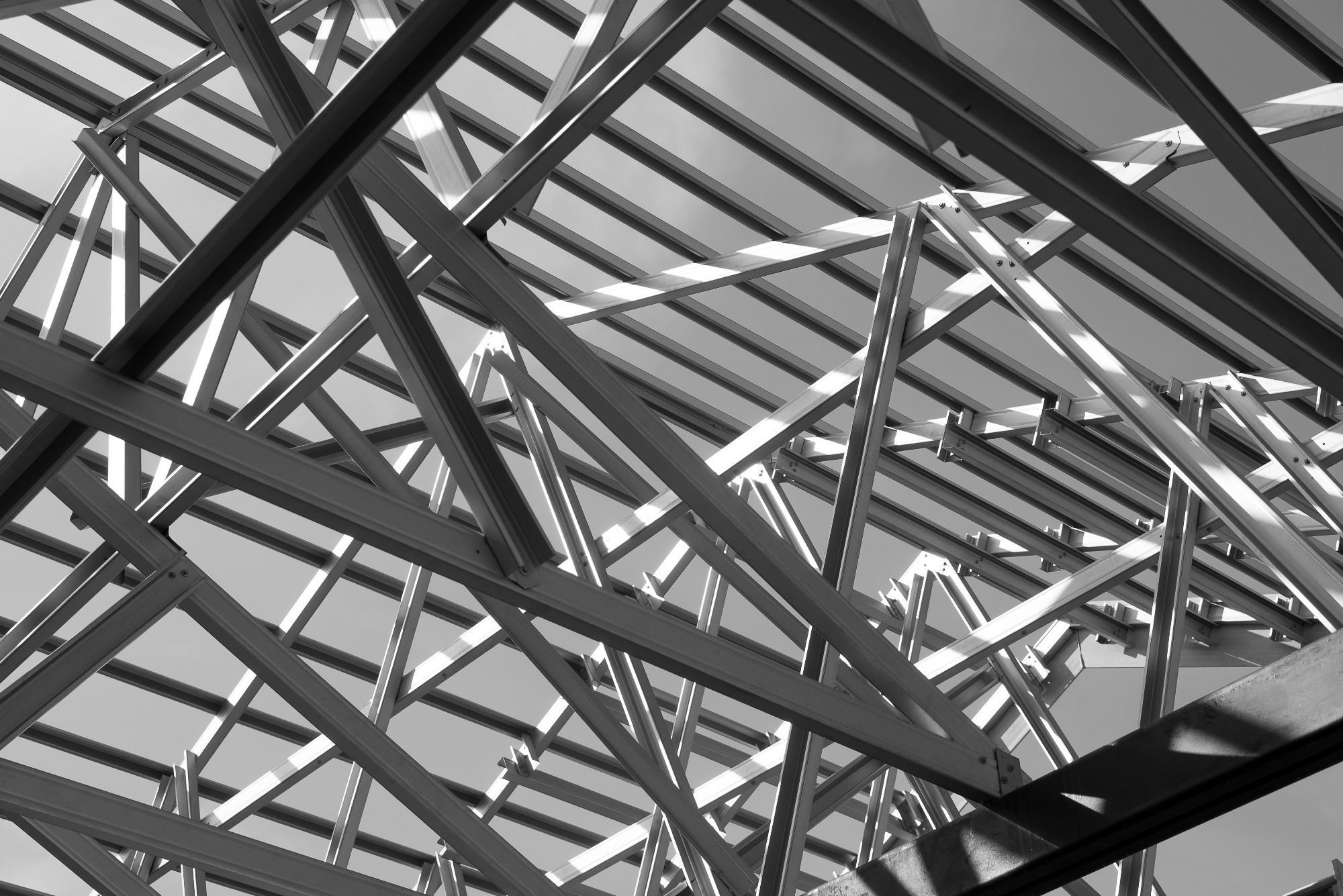 A picture of a steel structure