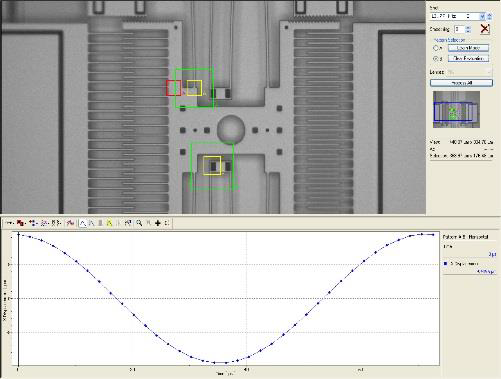 In-plane motion of comb drive device
