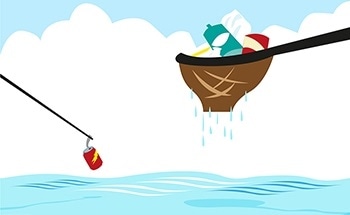 Quantifying Microplastic Litter using Fluorescent Tagging