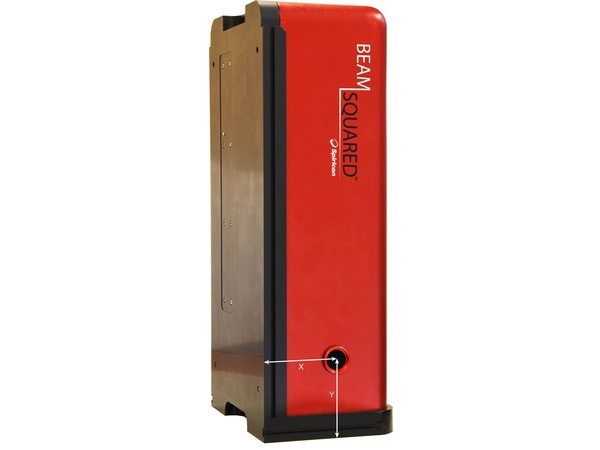 BeamSquared mounted vertically