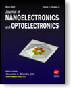 Journal of Nanoelectronics and Optoelectronics: American Scientific Publishers Journal
