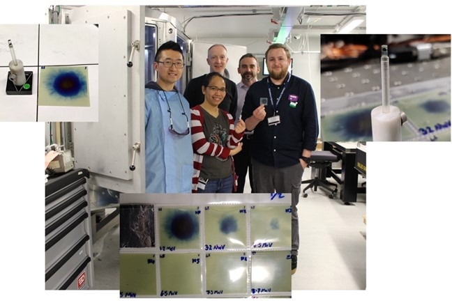 SCAPA and SILIS research staff marking their first laser-driven proton beam shot
