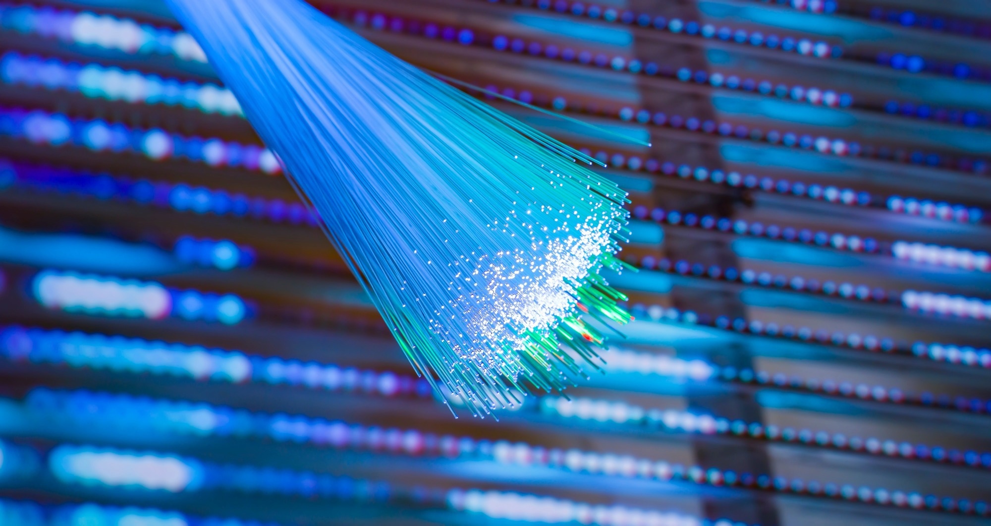 Internet technology fiber optic background