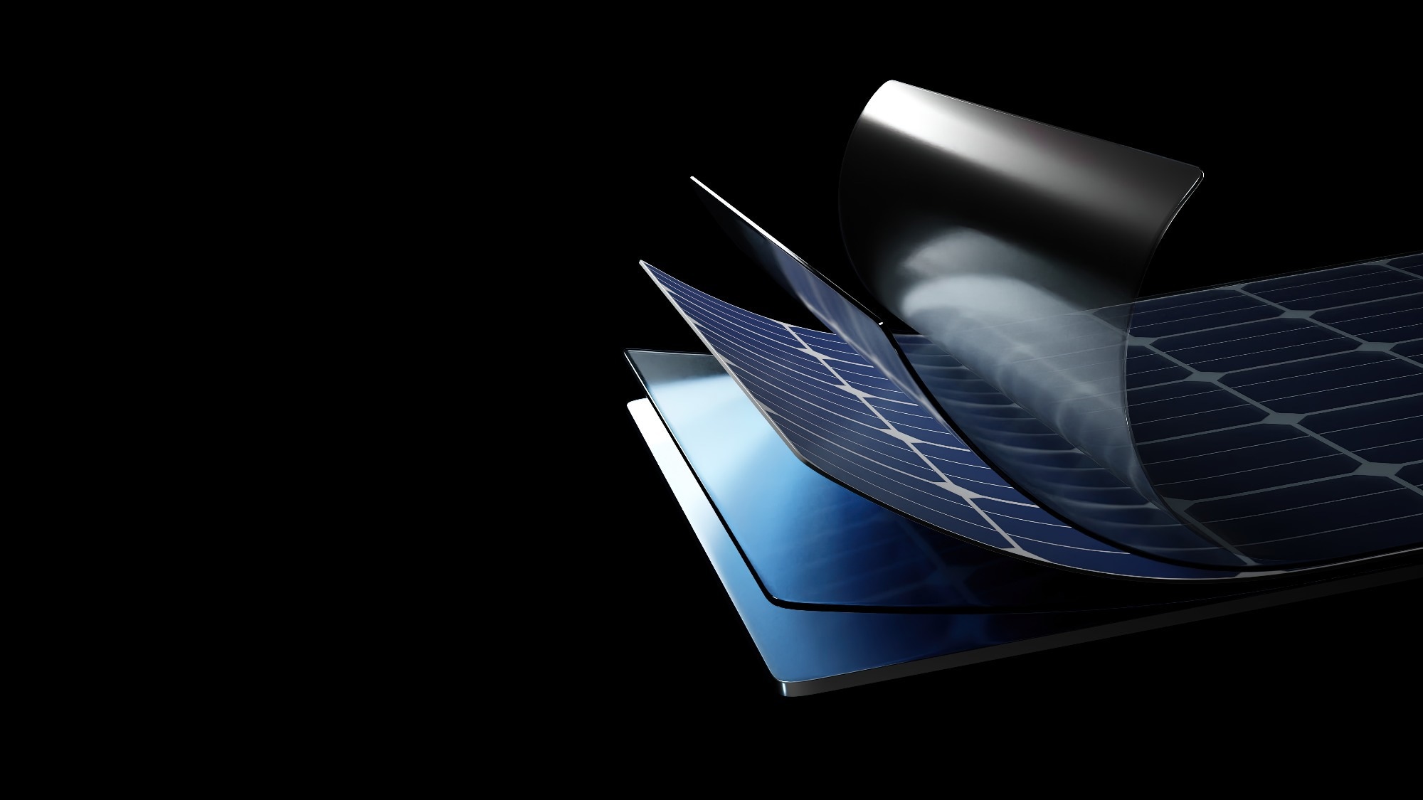 Photovoltaic solar panel structure.