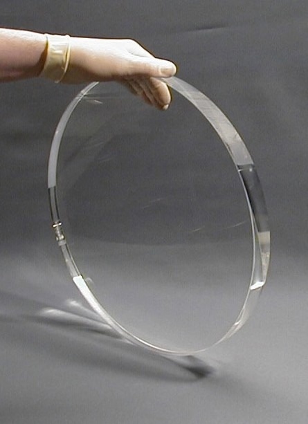 Large diameter, high precision optical window