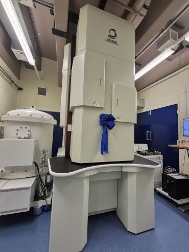 Photograph of The GrandARM300F Transmission Electron Microscope.