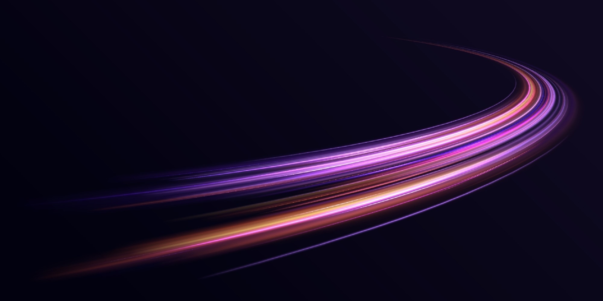 Pink and red glowing lines, high-speed light effect.