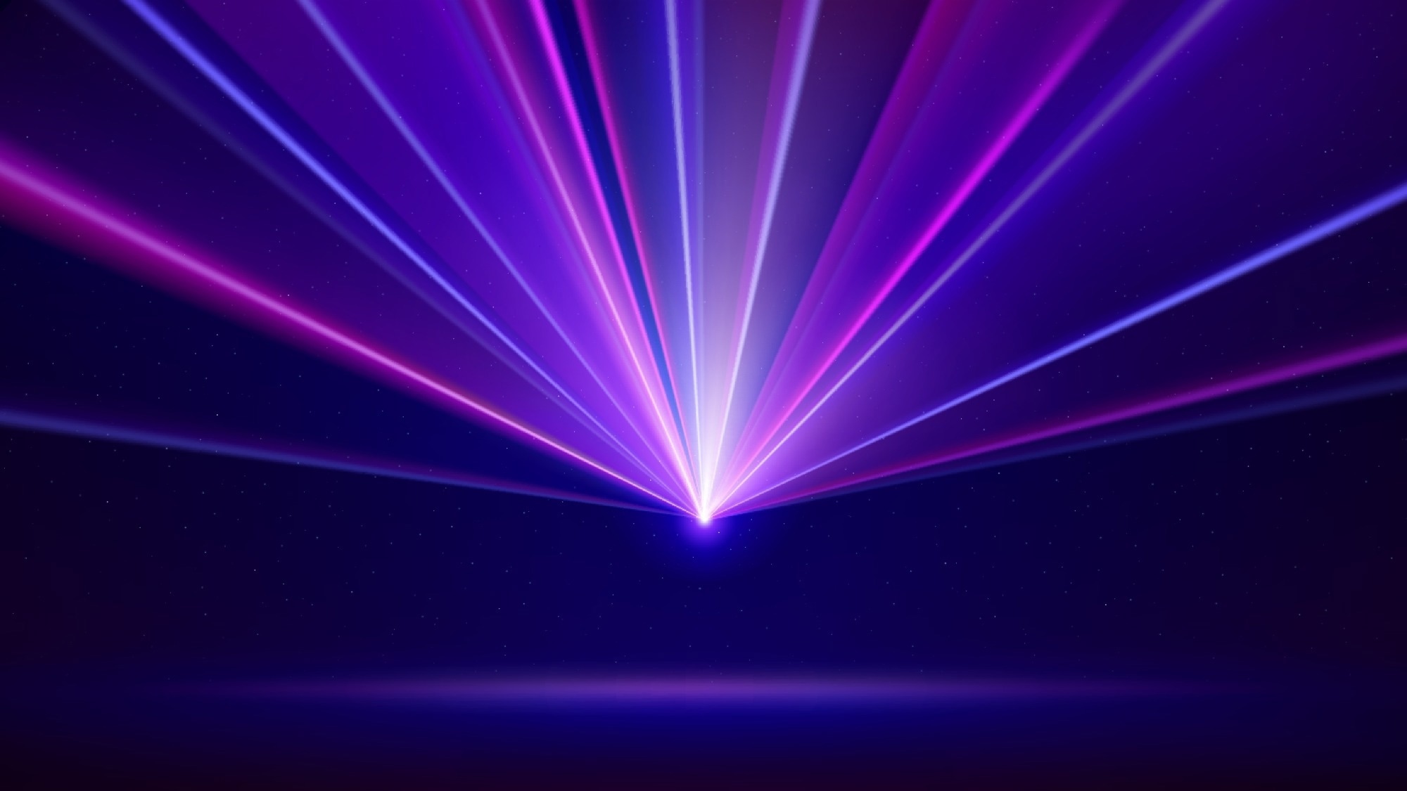 A picture of laser lights in a fan