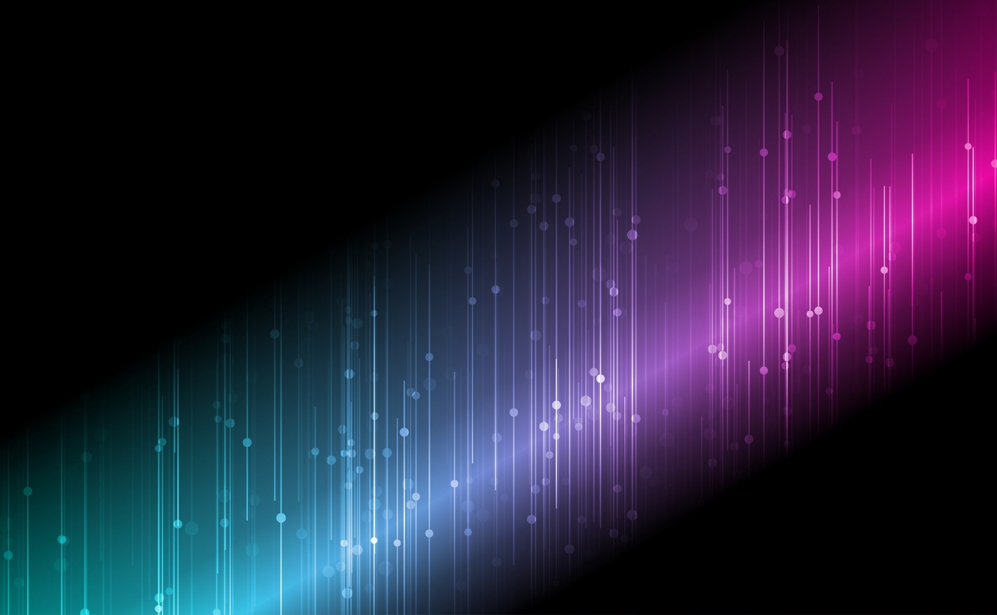 Vector image of blurred light with molecules spotlit.