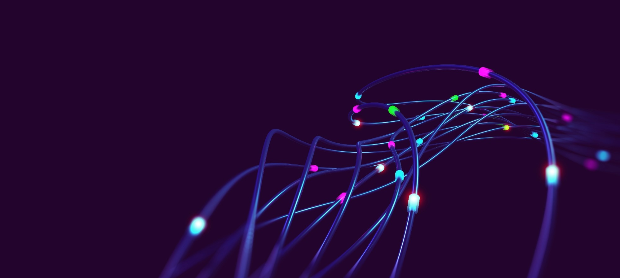 An abstract representation of nanofibers