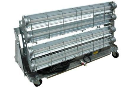 Wheeled- Cart Mounted Explosion Proof LED Light, Added Feature by Magnalight