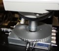 Linkam High Temperature Microscope Stage Being Used to Investigate Temperature Dependent Spectral Measurements