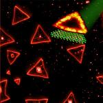 Researchers Create Light-Emitting Triangular Structures