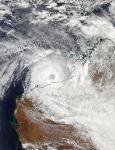 MODIS Image Reveals Eye of Tropical Cyclone Rusty