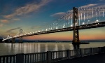 Bay Bridge Transformed into Monumental LED Light Sculpture