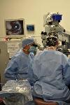 Miniature Telescope Implanted in Eye of Patient with Advanced Macular Degeneration
