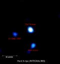 Discovery of High-Energy X-Rays Coming from Our Cosmic Doorstep