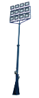 New 25’ Twelve LED Light Head Telescoping Mast from Larson Electronics