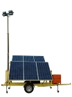 New 1.8KW Solar Powered Security Light Tower with 160W LED Lights from Larson Electronics