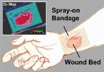 Transparent Liquid Bandage Displays Quantitative, Oxygenation-Sensitive Colormap